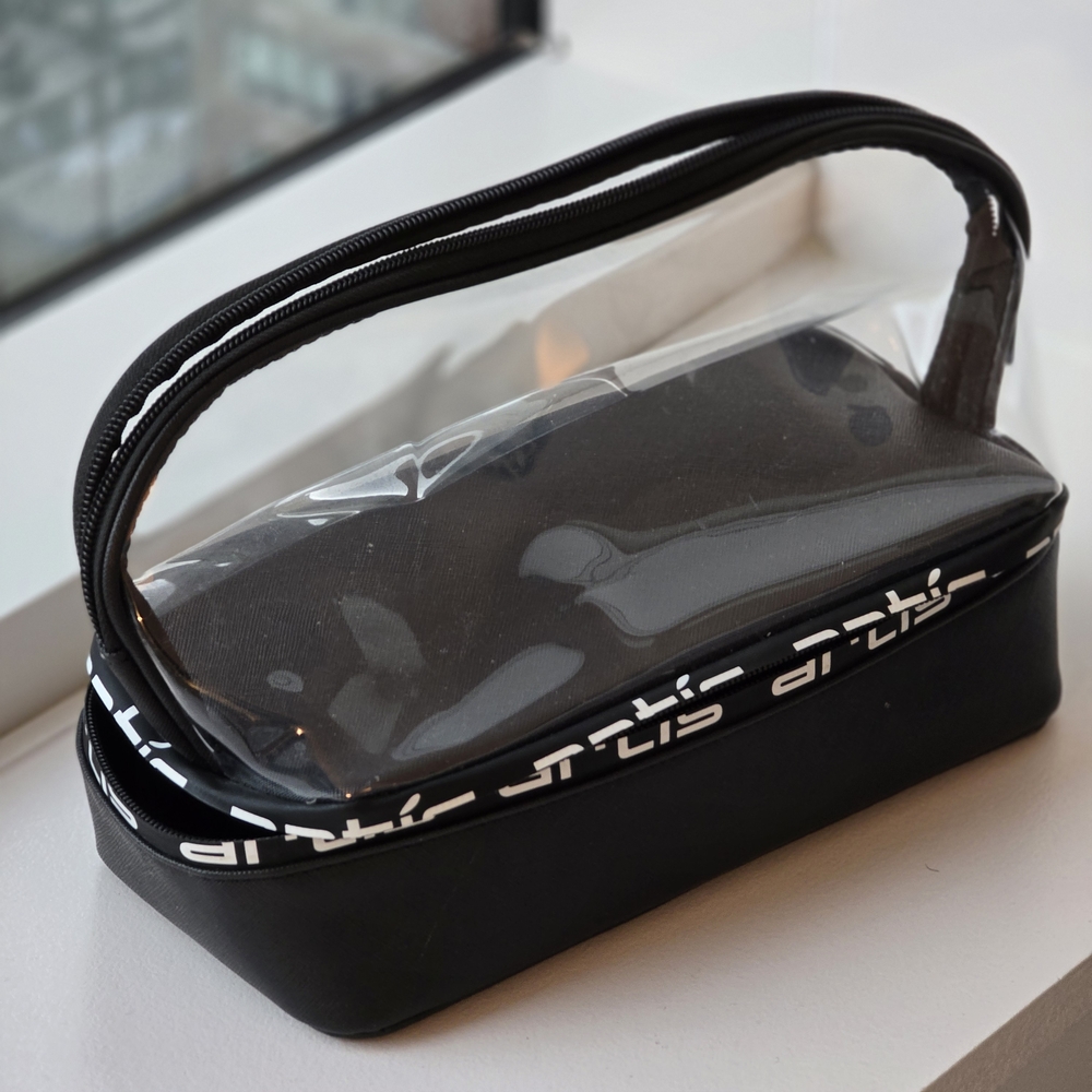 Artis Black and Transparent Cosmetic Bag